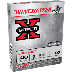 Winchester Super X 410 Ga 3'' 000 Buck Winchester Ammunition Slug & Buckshot