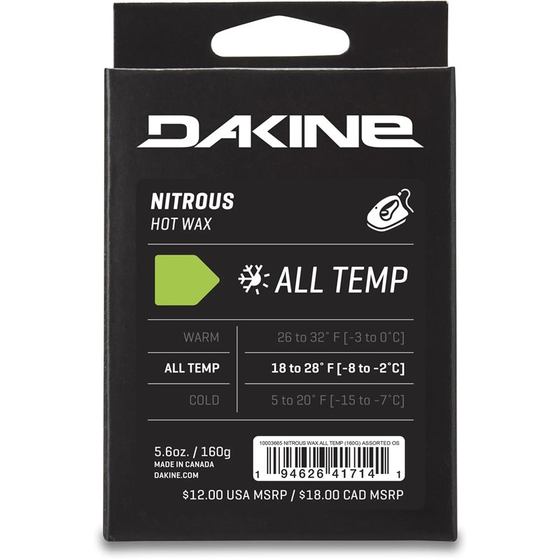 Dakine NITROUS ALL TEMP WAX 160G ASSORTED Dakine Ski tuning & wax