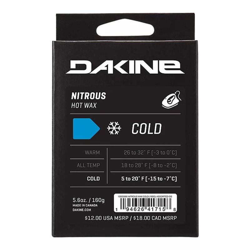 Dakine NITROUS COLD WAX 160G ASSORTED Dakine Ski tuning & wax