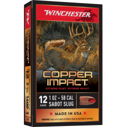 Winchester Copper Impact 12 Ga 2 3/4'' Sabot Slug Winchester Ammunition Slug & Buckshot