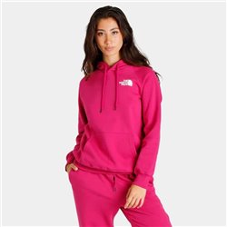 North Face W Box Nse Pullover Hoodie red Orchid