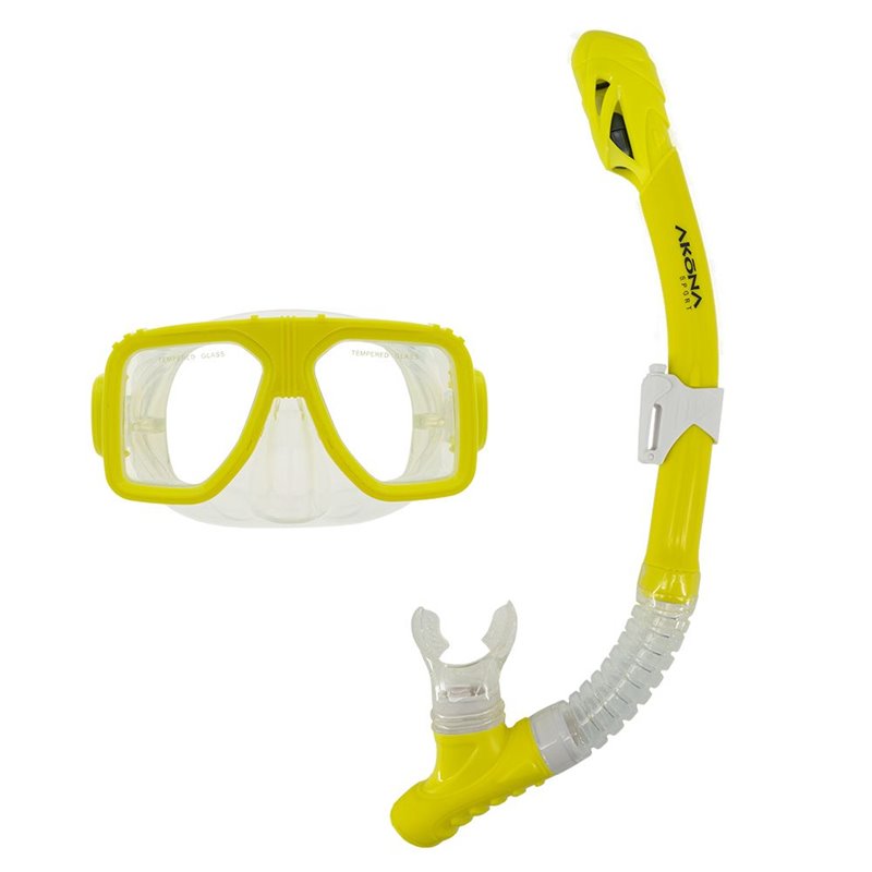 Akona Sport Mask & Snorkel Set NY Akona Mask & Snorkel Kit