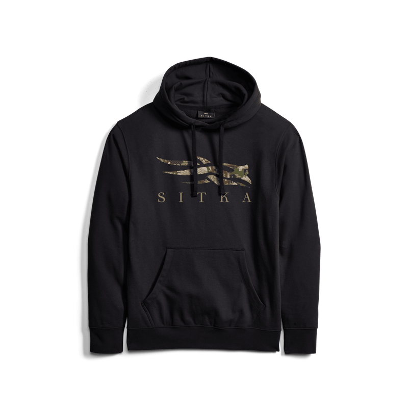 Sitka Icon Optifade Pullover Hoody Black Waterfowl Sitka Tops