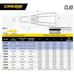 Cressi Clio Yellow Cressi Fins