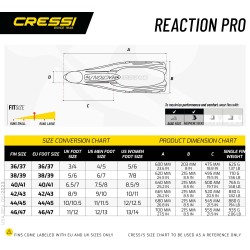 Cressi Palmes Reaction Pro Cressi Palmes