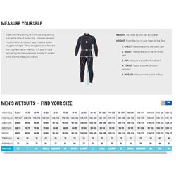 BARE 7mm Revel Full Mens, Grey Bare Wet suit