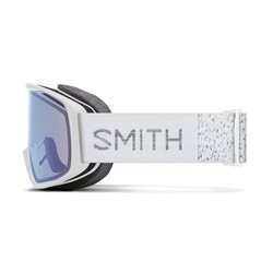 Smith Rally White Chunky Knit Blue Sensor Mirror Smith Lunettes de ski alpin