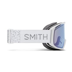 Smith Rally White Chunky Knit Blue Sensor Mirror Smith Lunettes de ski alpin