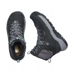 Keen Revel IV Mid Polar Femme Noir/Gris Harbor KEEN Chassures de randonné