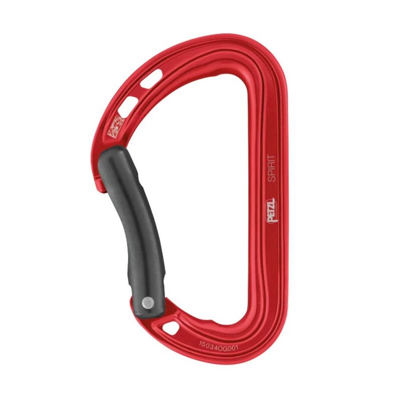 Petzl Spirit Carabiner Bent Red