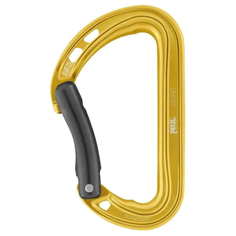 Petzl Spirit Carabiner Bent Yellow