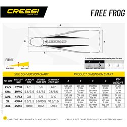 Cressi Free Frog - Black/Red