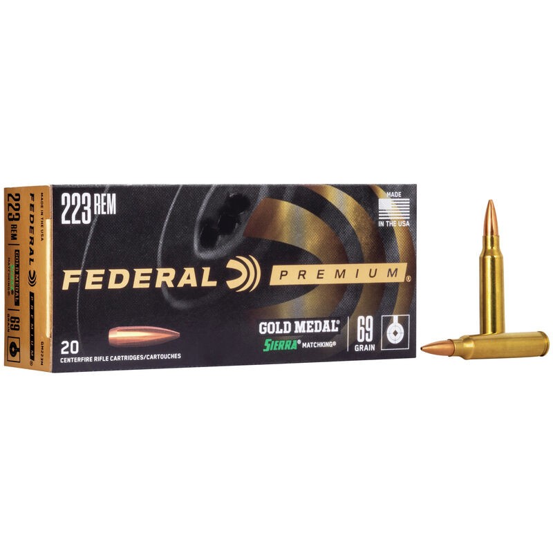 Federal Premium 223 Rem 69 Gr HPBT Federal ( American Eagle) Ammunitions