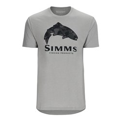 Simms M's Trout Regiment Camo Fill T-Shirt Cinder