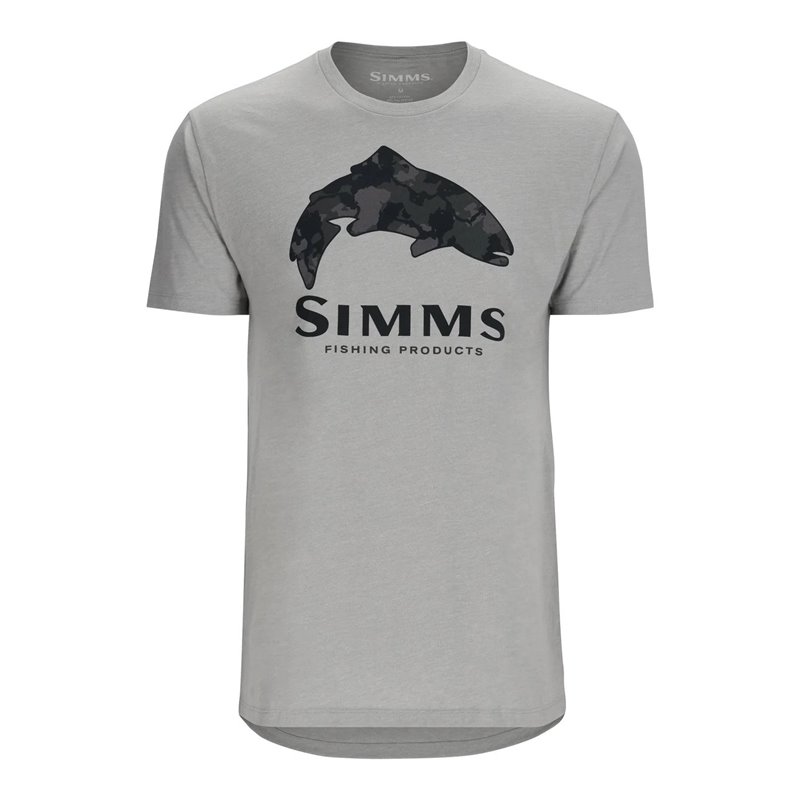 Simms M's Trout Regiment Camo Fill T-Shirt Cinder