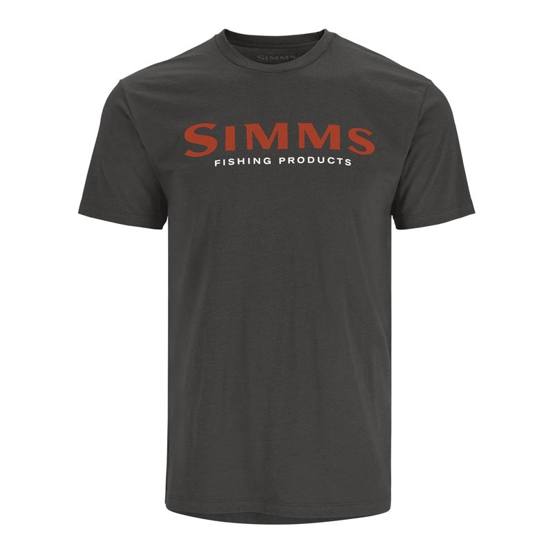 Simms M's Simms Logo T-Shirt  Orange/Charcoal