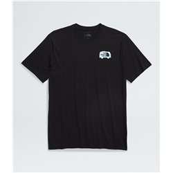 North Face M s/s Brand Proud Tee Tnf Black/Barely Blue