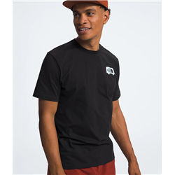 North Face M s/s Brand Proud Tee Tnf Black/Barely Blue