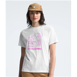 North Face W ss Places we Love Tee White/violet
