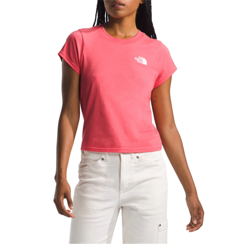 North Face W s/s Evolution Cutie Tee Volcanic Red THE NORTH FACE Tops