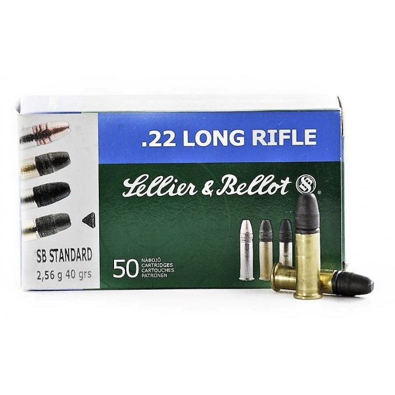 Sellier & Bellot 22 Lr 40 Gr RN Standard Velocity Ammunition | Sporteque