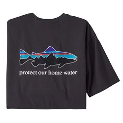 Patagonia M's Home Water Trout Organic T-shirt Black Patagonia Tops