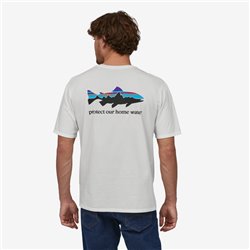 Patagonia M's Home Water Trout Org T-shirt White