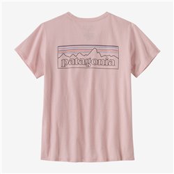 Patagonia W's P-6 Logo Respon Tee Outline Whisker Pink