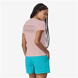 Patagonia W's P-6 Logo Respon Tee Outline Whisker Pink