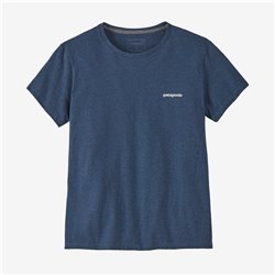 Patagonia W's P-6 logo Respon Tee Utility Blue