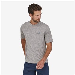 Patagonia M's cap Cool daily graphic shirt  feather grey