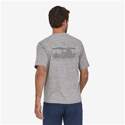 Patagonia M's cap Cool daily graphic shirt  feather grey