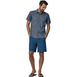 Patagonia M's Back Step Shirt Tiny Islands Utility Blue