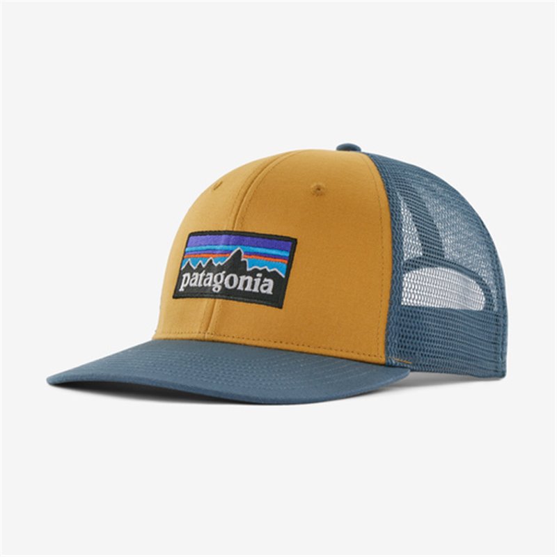 Patagonia P-6 Logo Trucker Hat Pufferfish Gold - ALL Patagonia Hats