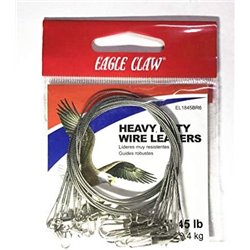 EAGLE CLAW HEAVY DUTY WIRE LEADERS SZ 18