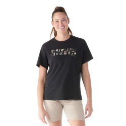 Smartwool Gone Camping Graphic Short Sleeve Tee Noir Smartwool Hauts