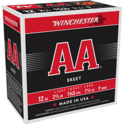 Winchester AA 12 Ga 1 1/8 oz 9 Winchester Ammunition Target & Hunting Lead