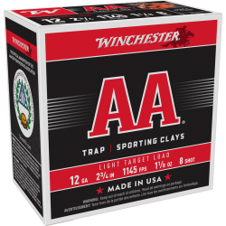 Winchester AA 12 Ga 1 1/8'' 8 Winchester Ammunition Target & Hunting Lead