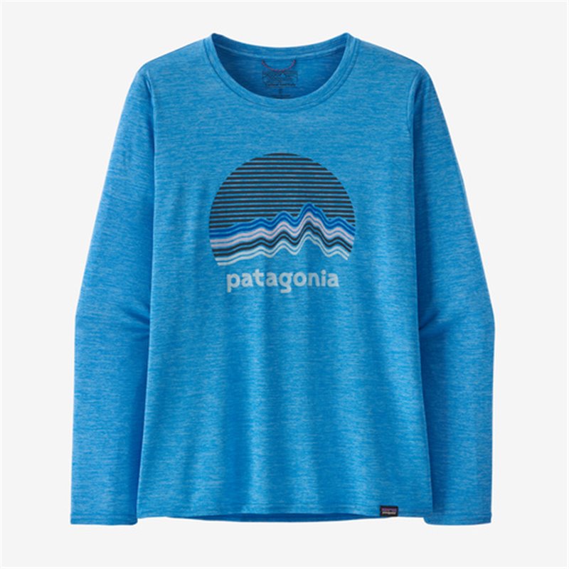 Patagonia W's L/S Cap Cool Daily Vessel Blue X-Drye Patagonia Tops