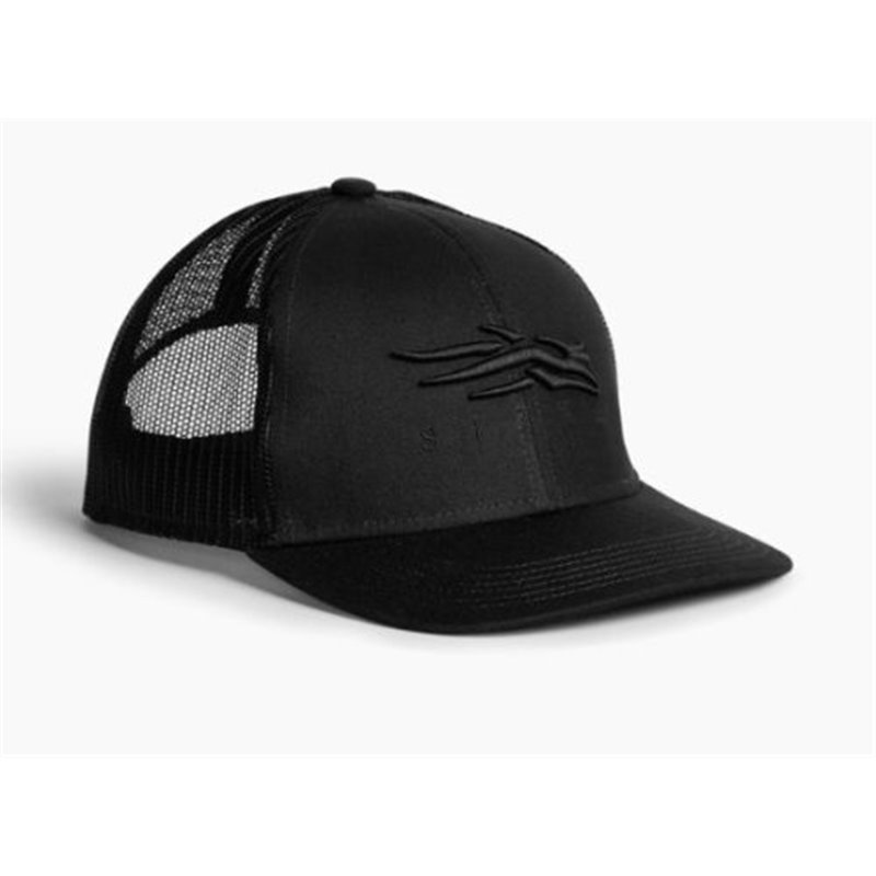 Sitka Icon Lo Pro Trucker Black Charcoal Fits All Sitka Hats