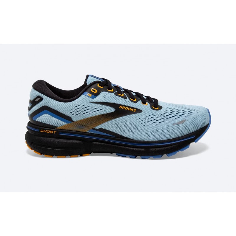 Brooks Ghost 15 Bleu/Noir/Jaune Brooks Chaussures Femmes