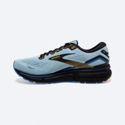 Brooks Ghost 15 Bleu/Noir/Jaune Brooks Chaussures Femmes