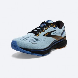 Brooks Ghost 15 Bleu/Noir/Jaune Brooks Chaussures Femmes