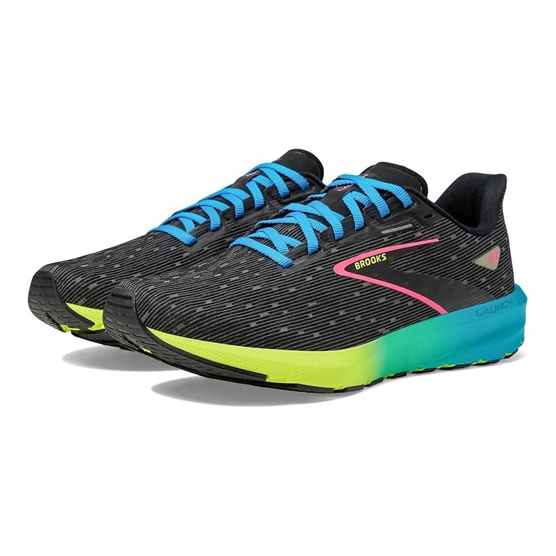 Brooks Launch 10 Black/Nightlife/Blue Brooks Souliers de course