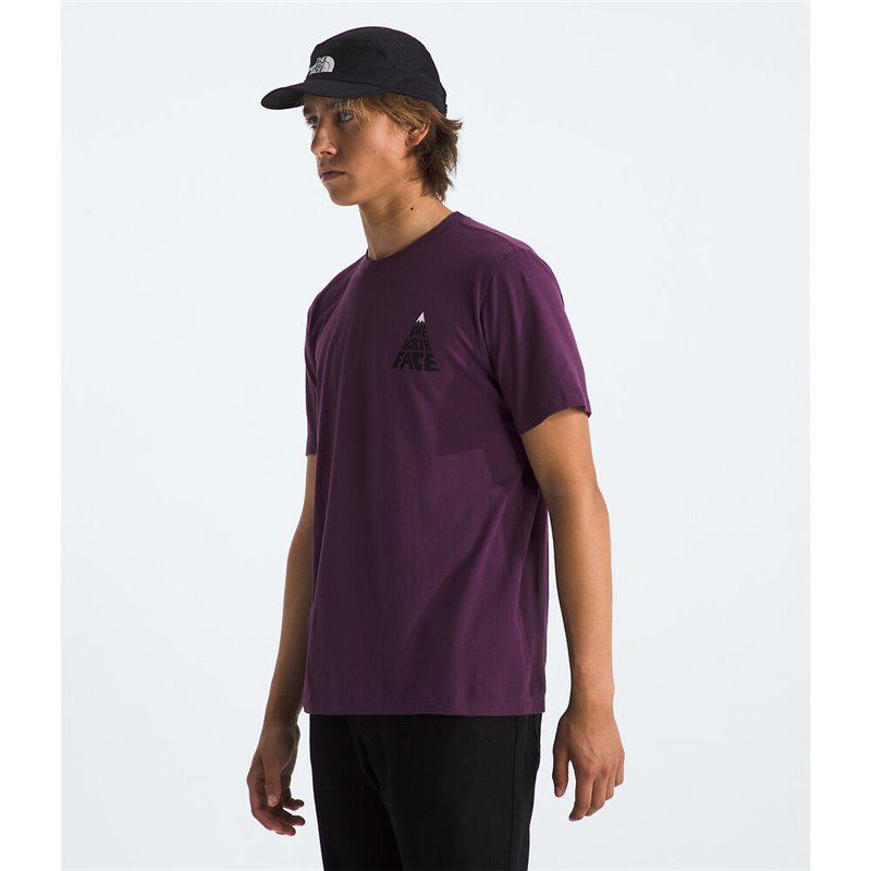 North Face M s/s Brand Proud Tee Black currant purple