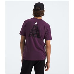 North Face M s/s Brand Proud Tee Black currant purple