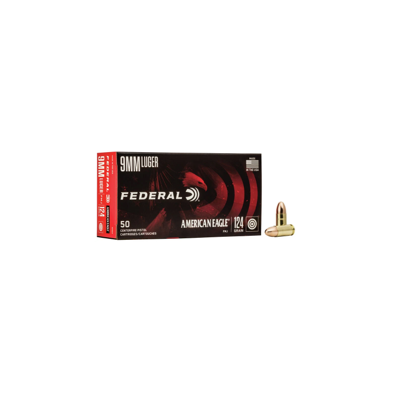 Federal 9mm x 19 124 gr FMJ Federal ( American Eagle) Federal ( American Eagle)