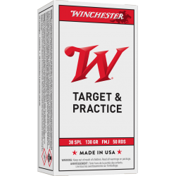 Win USA 38 special 130 gr FMJ Winchester Ammunition Ammunitions