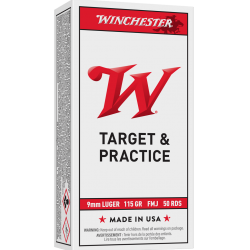 Winchester USA 9mmx19 115 gr FMJ Winchester Ammunition Winchester