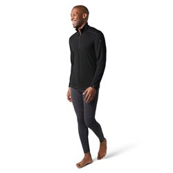 Smartwool M's Base Layer 1/4 zip  Black color